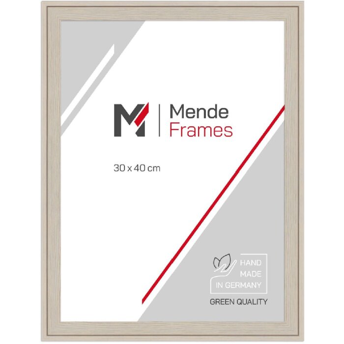 Cornice per foto in legno MendeFrames H120 crema 20x25 cm con vetro sintetico