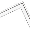 Cornice per foto in legno MendeFrames H120 bianca con bordi scuri 29,7x42 cm