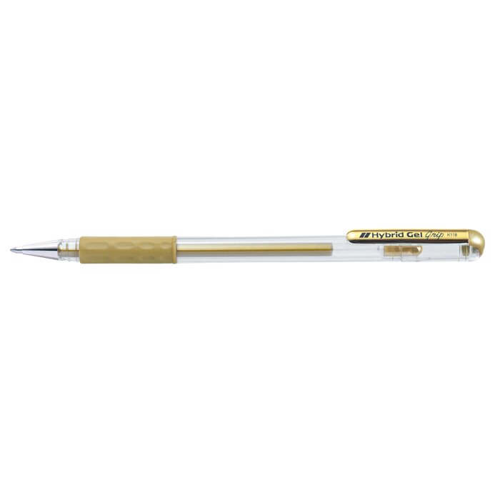 Penna gel metallica Penna album fotografico Hybrid Gel Grip 0,4 mm oro