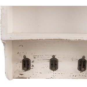 Clayre & Eef 5H0753 Armadietto da parete 36x17x57 cm Legno Ferro Stile Country