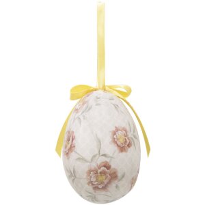 Clayre & Eef 65908 Decorazione Sospesa a Forma di Uovo Set 6 Ø 7x10 cm