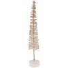 Clayre & Eef 66315BE Decorazione per albero di Natale Ø 5x25 cm Beige-Oro