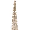 Clayre & Eef 66315BE Decorazione per albero di Natale Ø 5x25 cm Beige-Oro