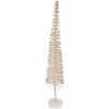 Clayre & Eef 66317BE Decorazione Albero di Natale Beige-Oro 8x40 cm