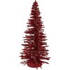 Clayre & Eef 66318R Decorazione Albero di Natale Ø 14x25 cm rosso-dorato