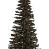 Clayre & Eef 66319GR Decorazione Albero di Natale Ø 17x30 cm Verde-Oro