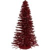 Clayre & Eef 66319R Decorazione Albero di Natale Rosso e Oro 17x30 cm