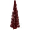 Clayre & Eef 66320R Decorazione Albero di Natale Rosso-Oro 20x50 cm