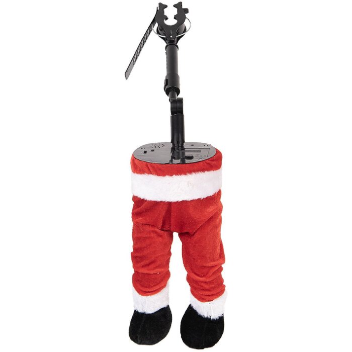 Decorazione Natalizia Gambe di Babbo Natale Clayre & Eef 30x13x54 cm Rossa