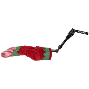 Clayre & Eef 66349 Decorazione di Natale Gambe di Elfi Rosse e Verdi 21x13x59 cm Set da 3