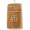 Clayre & Eef 6CE2353 Ciondolo Casa in Ceramica Marrone Bianco 4x3x6 cm