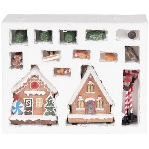 Clayre & Eef Casette Decorative con LED Set 17 9x8x13 cm