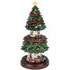 Clayre & Eef 6PR5874 Albero di Natale con LED Verde/Rosso 24x46cm