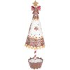 Decorazione albero di Natale Clayre & Eef 6Y5803 Marrone Bianco Ø 11x37 cm