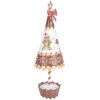 Decorazione albero di Natale Clayre & Eef 6Y5803 Marrone Bianco Ø 11x37 cm