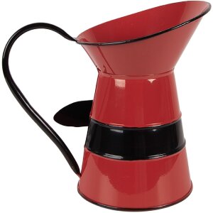Vaso decorativo Clayre & Eef 6Y5900M Rosso/Nero 19x12x18 cm