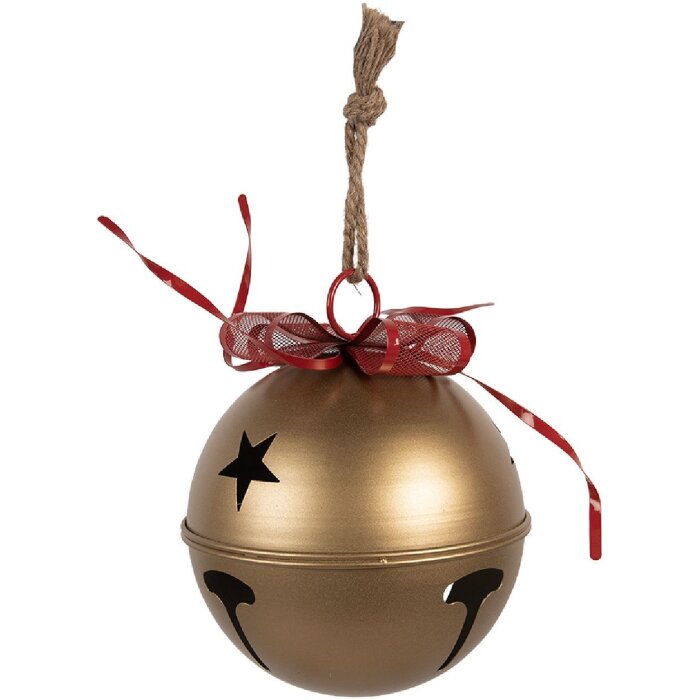 Campanello decorativo Clayre & Eef 6Y5907 Oro Rosso Ø 24x30 cm