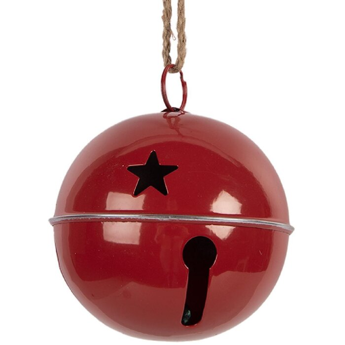 Clayre & Eef 6Y5913 Campanello Decorativo Ø 20x23 cm Rosso