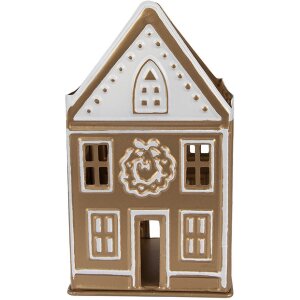 Portacandele Clayre & Eef 6Y5920 Dorato e Bianco...