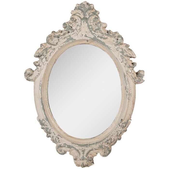 Specchio da parete Clayre & Eef 52S332 46x3x64 cm Beige/Grigio