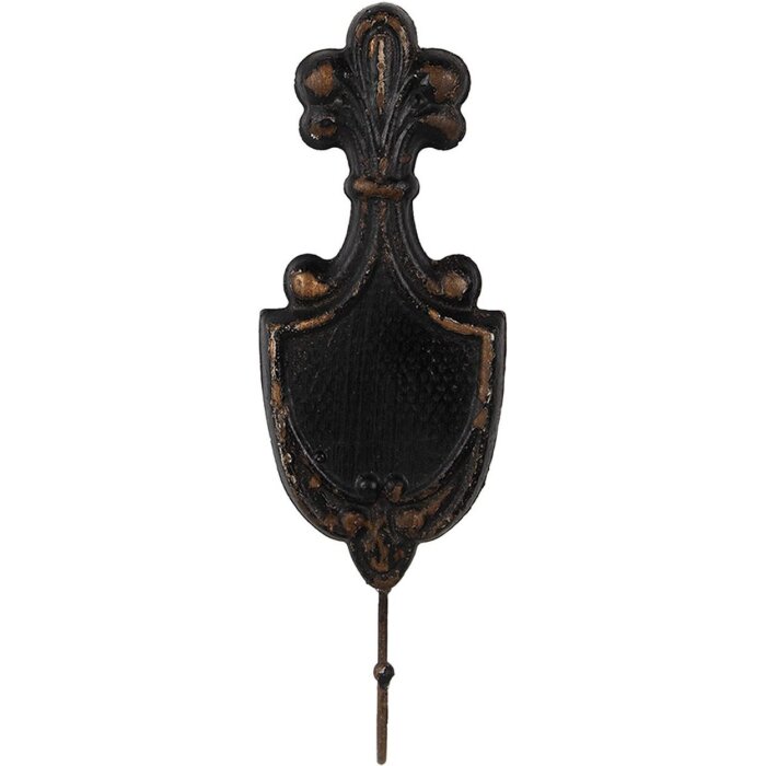 Grappello da parete Clayre & Eef 6Y5984 12x4x38 cm in ferro stile rustico