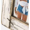 Cornice per foto in legno ZEP Horn Bianco Vintage 13x18 cm o 15x20 cm