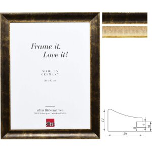 Cornice in legno Effect Profil 68 Barocca Nera o Avorio...