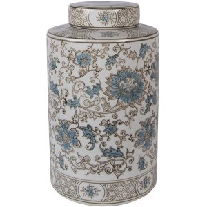 Vaso decorativo con coperchio Clayre & Eef 6CE2372...