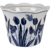 Vaso decorativo in ceramica Clayre & Eef 6CE2378 Ø 17x15 cm