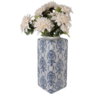 Vaso decorativo con coperchio Clayre & Eef 6CE2388L 16x16x41 cm