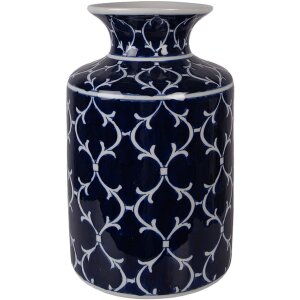 Vaso in ceramica Clayre & Eef Ø 19x31 cm Blu...