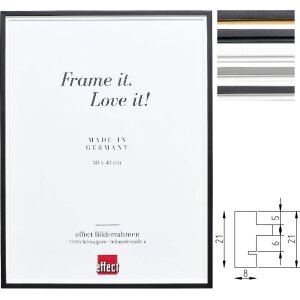 Cornice per foto in legno massiccio Effect Profilo 69 8...