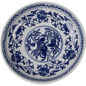 Piatto per torte Clayre & Eef Ø 26 cm bianco...