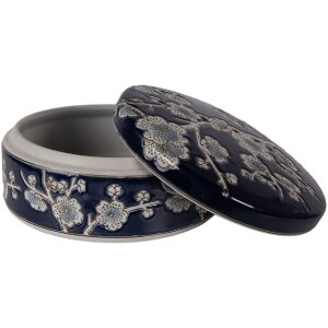 Scatola per gioielli in ceramica Clayre & Eef Blu e...