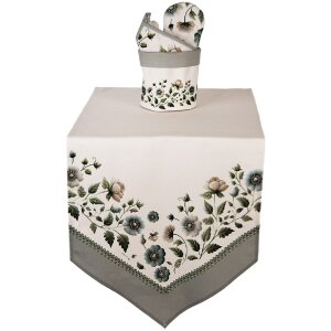 Cestino per pane Clayre & Eef GTB50 Ø 15x16 cm Beige-Verde