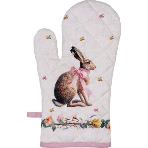 Guanto da forno Clayre & Eef EWC44 18x30 cm Beige-Braun