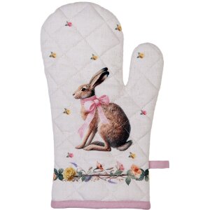 Guanto da forno Clayre & Eef EWC44 18x30 cm Beige-Braun