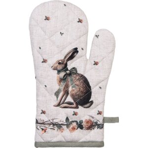 Guanto da forno Clayre & Eef NLE44 18x30 cm Beige-Braun