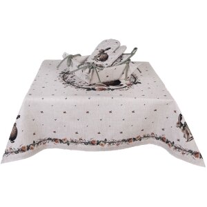 Asciugatrici per pentole Clayre & Eef NLE45 20x20 cm Beige-marrone