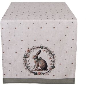 Tovaglia da tavolo Clayre & Eef NLE64 50x140 cm Beige...