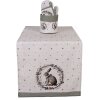Tovaglia da tavolo Clayre & Eef NLE64 50x140 cm Beige con motivo coniglietto in cotone