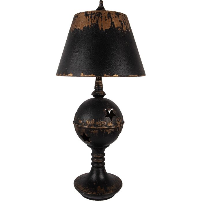 Lampada da tavolo Clayre & Eef 5LMC0053 Nero-Marrone Ø35x78 cm E27 max 60 W