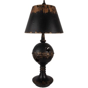 Lampada da tavolo Clayre & Eef 5LMC0053 Nero-Marrone...
