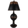 Lampada da tavolo Clayre & Eef 5LMC0053 Nero-Marrone Ø35x78 cm E27 max 60 W