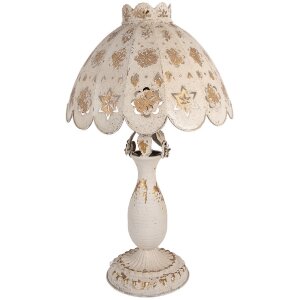 Lampada da tavolo Clayre & Eef 5LMC0054 Beige-Gold...