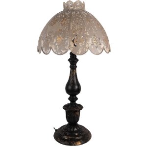 Lampada da tavolo Clayre & Eef 5LMC0055 Nero-Grigio...