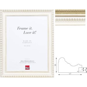 Specchio in legno con profilo barocco Effect Profil 56...