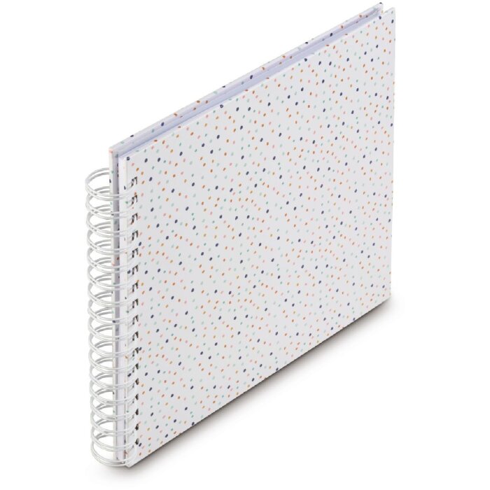 Album a spirale Hama Confetti 28x24 cm 50 pagine bianche
