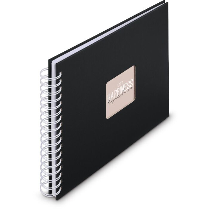 Album a spirale Fine Art Hama 28x24 cm 50 pagine New Black