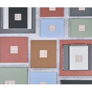 Album a spirale Hama Fine Art 36x32 cm 50 pagine bianche New Black